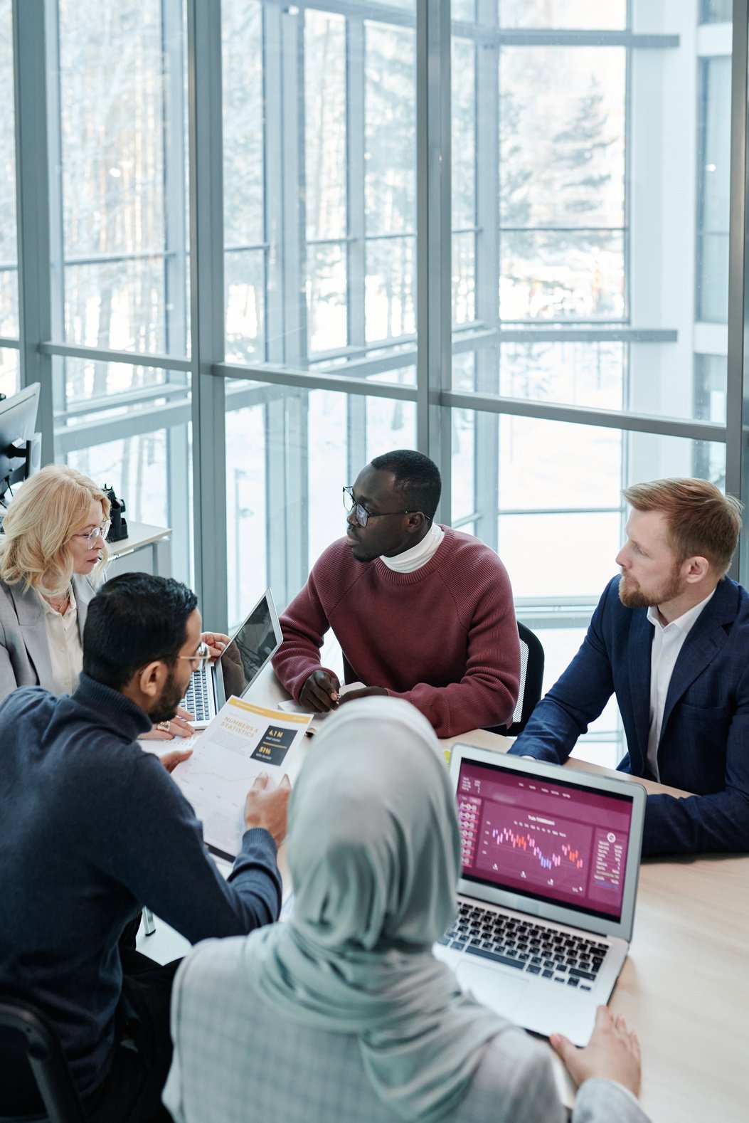 Group of People Having Discussion